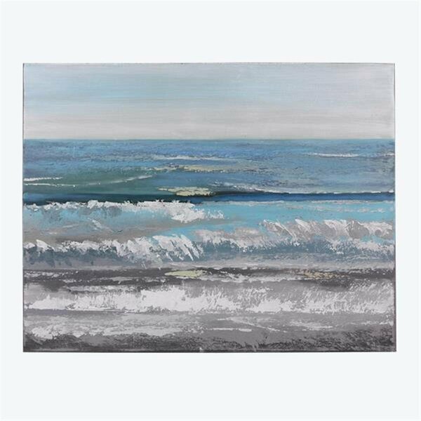 Youngs Beach & Waves Canvas Oil Painting Art 61690